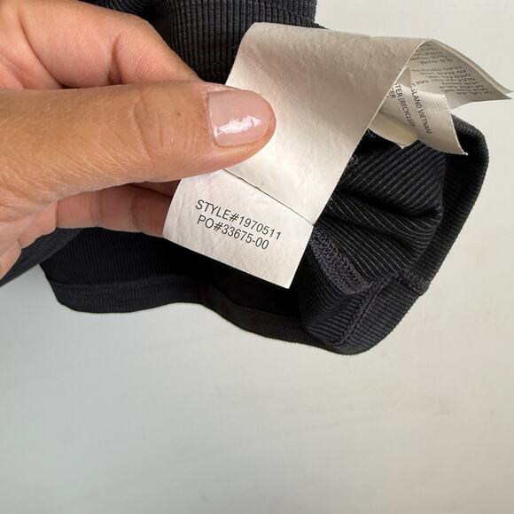 Prana Becksa Ribbed High Neck Tank Top Gray - S - Picture 5 of 9